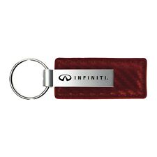 Infiniti Carbon Fiber Leather Key Chain