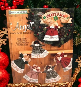 1996 Daisy Kingdom "Engel" Girlande Puppen Set Stitch N' Stuff Bastelpaket 32125 - Bild 1 von 9