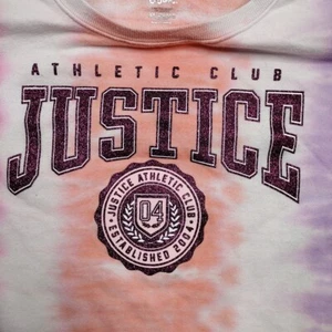 Justice Sweatshirt Girls Extra Large Plus 16p/18p Tie Dye Athletic Club Striped - Picture 1 of 8