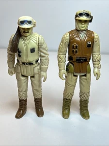 2 Vintage 1980 Kenner Star Wars Hoth Rebels: Commander/Soldat Figuren - Bild 1 von 4