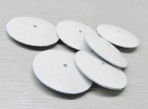 White coarse silicone knife edge wheels jewelry polishing 6 pack - Picture 1 of 3