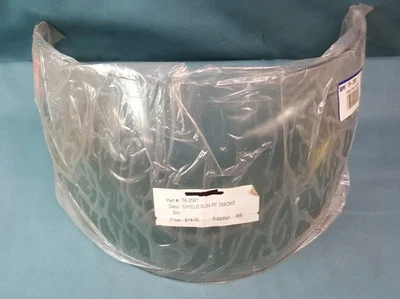 NEW WPS Motorcycle Helmet Face Shield Sun FF Smoke 76-2581 - Image 1 of 3
