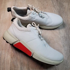 Ecco Biom H4 GORE-TEX Men's Golf Shoes White Lace Up Size 42 EU (8-8.5 US) - Picture 1 of 14