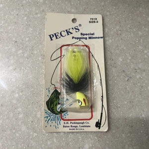 De colección Peck’s Special Popping Minnow E.H. Peckinpaugh Co. Talla 2 7016 C5 - Imagen 1 de 2