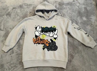 Moletom ZARA Youth Boy Kids cinza grafite gráfico manga longa tamanho 8 - Imagem 1 de 4