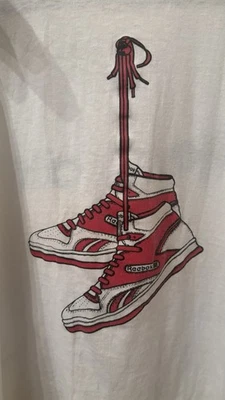 Vintage 80’s/90’s Reebok Tank Top Red High Top Sneakers made in USA  - Image 1 of 4