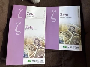 NEW Math-U-See Zeta Set -- Instruction Manual, Tests, Student Workbook - Picture 1 of 11