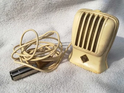 Mikrofon Telefunken (hochohmig) - Metall - alt  * VINTAGE CRISTAL MICROPHONE * - Bild 1 von 4