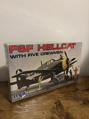 MPC F6F HELLCAT con 5 Crewman Escala 1/72 Modelo Avión Kit 2-0110 SELLADO Foto 1 de 4