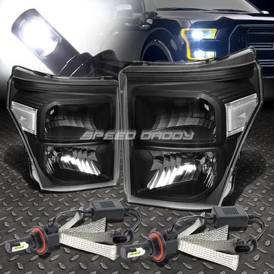 FARO CARCASA NEGRO + ESQUINA TRANSPARENTE + SISTEMA LED BLANCO 6000K PARA SUPERDUTY 11-16 Foto 1 de 4