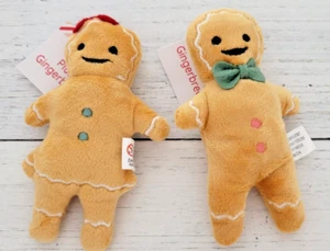 Target's Bullseye Playground Christmas 2024 Gingerbread Boy & Girl Plush 5" set - Picture 1 of 3