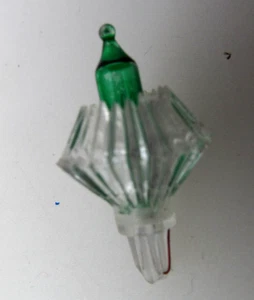 Vintage Set 6 Weihnachts Lichterkette Abdeckungen Reflektoren klar Starburst Diamant - Bild 1 von 8