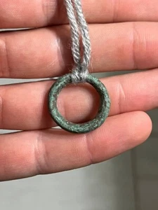 Celtic Bronze Ring Amulet 5 -1 BC. - Bild 1 von 4