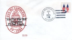 USS McCANDLESS FF-1084 1975 FDC18378 - Bild 1 von 1