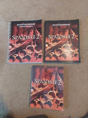 BJU Press SPANISH 2, 2nd Ed., 3 Piece Set, Student Text, Activities, Answer Key - Image 1 of 4