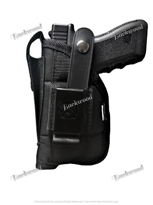 Glock 26,27,39,28 Bulldog Gun Holster with Laser and  Built-In Mag Pouch - Image 1 of 4