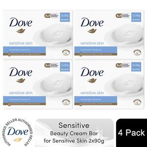 Dove Sensitive Hypoallergenic Moisturising Beauty Bar for Sensitive Skin 4x2x90g