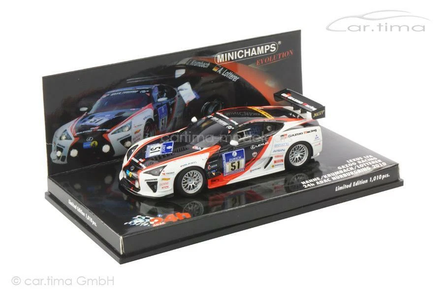 Lexus LFA 24H Nürburgring 2010 Hahne/Krumbach/Lotterer Minichamps 1:43 437101651 - Immagine 1 di 1