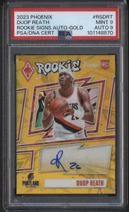 2023-24 Panini Phoenix DUOP REATH Auto Gold /10 PSA 9 RC Portland Trail Blazers - Picture 1 of 2