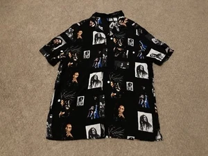 Bob Marley Vintage Shirt Large Button Rasta Reggae All Over Print Graphic Men’s - Bild 1 von 9