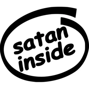 Satan inside Teufel Aufkleber 2 Stck. JDM Decal Auto Sticker 13 x 11 cm - Bild 1 von 2