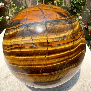 6.1LB Natural Rare Tiger Eye Crystal Ball Sphere Healing Gemstone Minerals - Picture 1 of 15