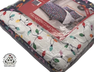(NWT) Christmas Holiday FaLaLa 3-PC. Comforter Set, Sz. Full/Queen Reversible - Picture 1 of 3