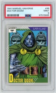 PSA 9 Mint 1991 MARVEL UNIVERSE #88 DOCTOR DOOM Super-Villians Impel - Picture 1 of 2