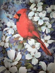 39” Digital Fabric Panel -Textiles Greg Giordano Cardinal - Picture 1 of 4