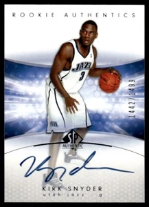 2004-05 SP Authentic AUTO ROOKIE Kirk Snyder Rookie Auto 1442/1499 Utah Jazz - Picture 1 of 2