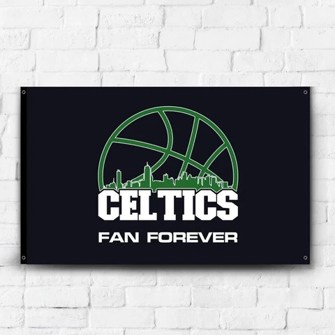 Boston Celtics 3x5 ft Flag NBA Basketball Champions Gift Banner Wall Decor Cover
