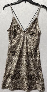 Victoria's Secret Satin Snake Skin Print Slip Extra Small - Picture 1 of 6