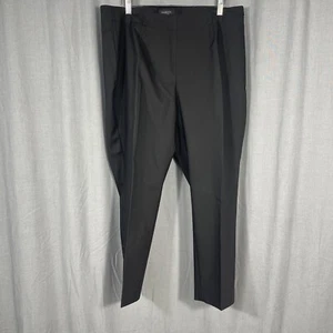 NWT Talbots Heritage Dress Pants Woman 16W Career Black Side Zip Preppy Office - Picture 1 of 7