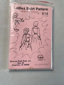 Melrose Park Ladies Shirt Pattern Sewing Magic Technique 814 12 14 16 Uncut Vtg - Picture 1 of 3