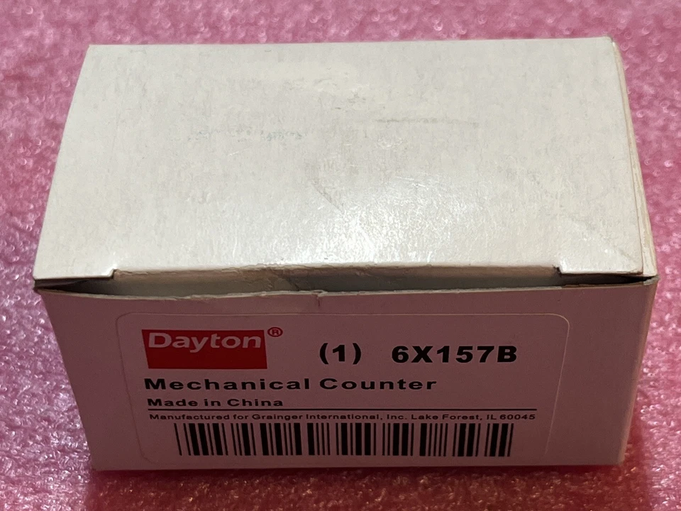 Dayton 6X157B Mechanical Counter Display 4screw Mount
