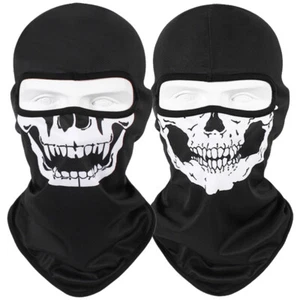 2PACK Balaclava Ski Cycling Full Face Mask Windproof Skull Ghost Cosplay Hat US - Picture 1 of 8