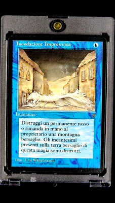 1995 MtG Magic The Gathering Italian Legends Inondazione Improvvisa Flash Flood  - Image 1 of 4