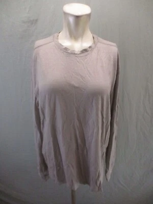 Ibex Size XL Women Beige 100% Merino Wool Crew Neck Long Sleeve Athletic Top 090 - Image 1 of 4