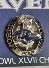 2012 Baltimore Ravens NFL Super Bowl Champions Hat Lapel Tack Pin XLVII
