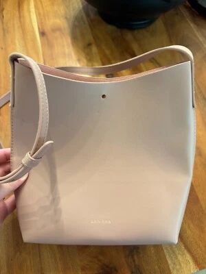 NEW Samara Shoulder Bag Medium Peony Pink Vegan Leather Crossbody Feminine - Изображение 1 из 3