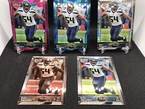 Bobby Wagner Topps Chrome Mini Refractors Pulsar Silver Sepia Pink /25 Seahawks