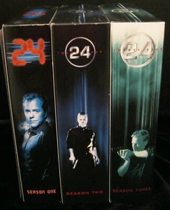 24 COMPLETE SEASON ONE, TWO, AND THREE KIEFER SUTHERLAND 3 BOXED SETS 20 DVDS - Picture 1 of 4