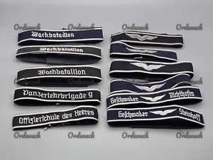BUNDESWEHR ÄRMELBAND - WACHBATAILLON, LUFTWAFFE, STICK, ETC. FREI AUSWÄHLBAR - Picture 1 of 25