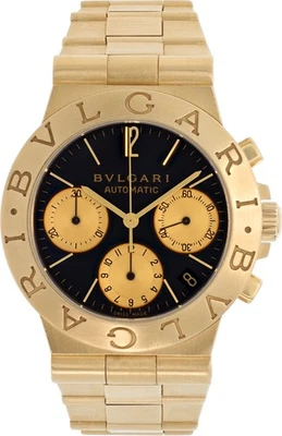 Bvlgari Diagono CH 35 G 18k Yellow Gold 35mm auto watch - Image 1 of 4