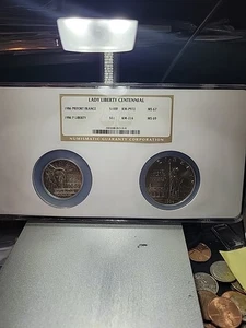 1986 Silver Lady Liberty Graded Coins Set - Picture 1 of 5