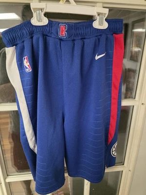 耐克青年洛杉矶快船 NBA 短裤尺寸儿童大号秋千人 — 第 1/3 张图片