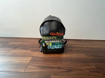 Burberry черный логотип рюкзак выстеганные ремни редкая модель б/у - Изображение 1 из 4