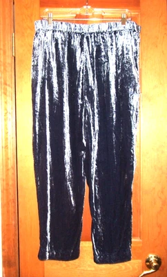 ETT: TWA by ANTHROPOLOGIE pantalones de terciopelo azulado/púrpura. Talla grande. Lindo! Foto 1 de 4