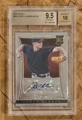 2013 Panini Select - Rookie Autographs #203 Corey Kluber  075/750 ***BGS 9.5*** - Image 1 of 3