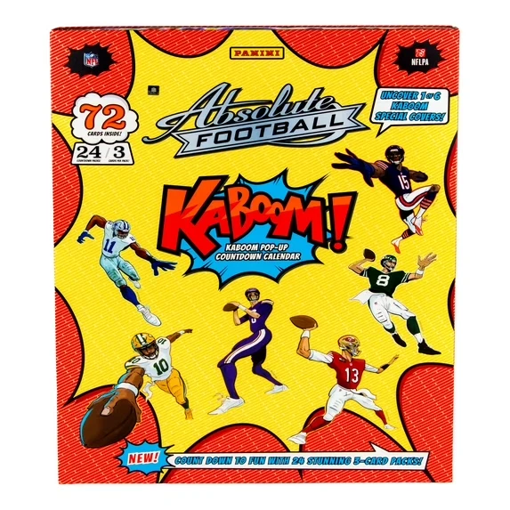 2024 Panini Absolute Kaboom! Football Countdown Calendar Factory Sealed Box - Image 1 of 1